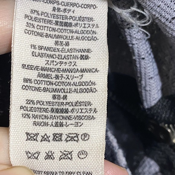 Free People Bed of Rose Print Womens Tunic Size S Charcoal Pullover - Picture 11 of 11